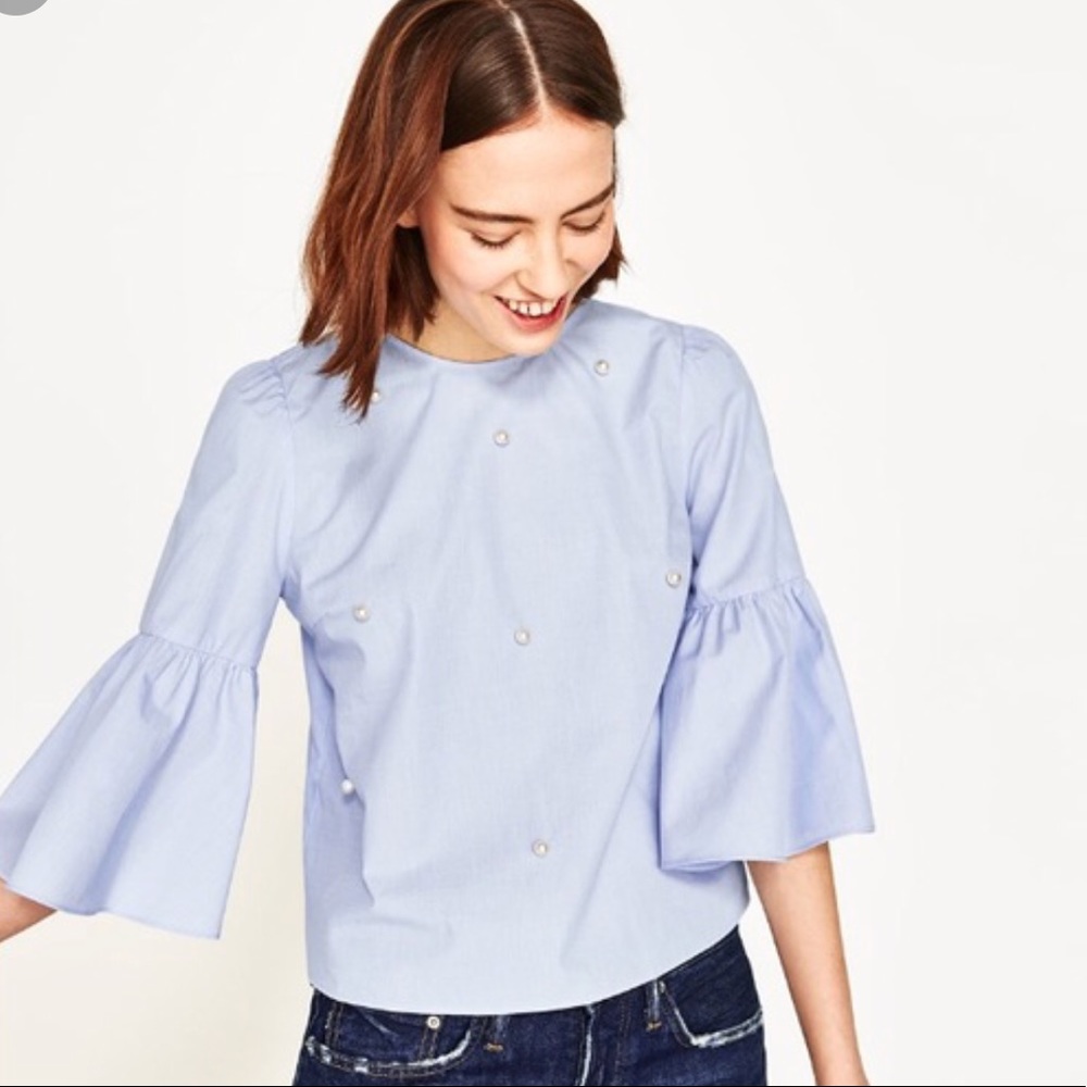 Zara Pearl Blouse